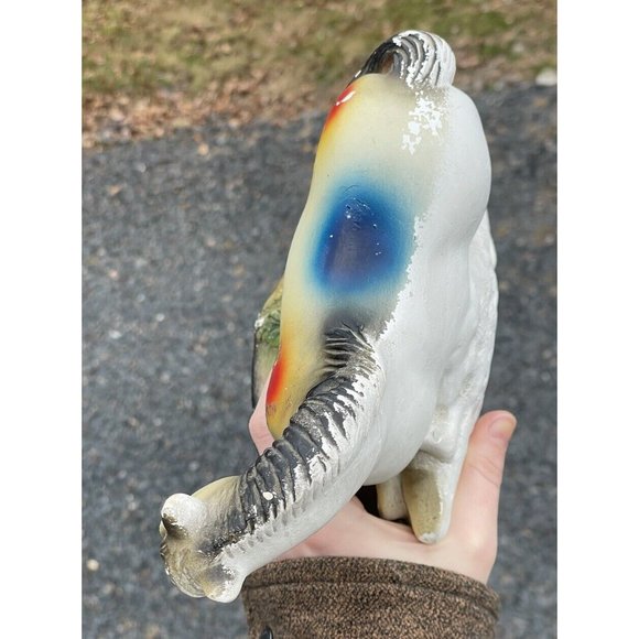 Vintage Early 20th C. Carnival Chalkware Prize Horse Glitter Painted Sculpture - Picture 14 of 16